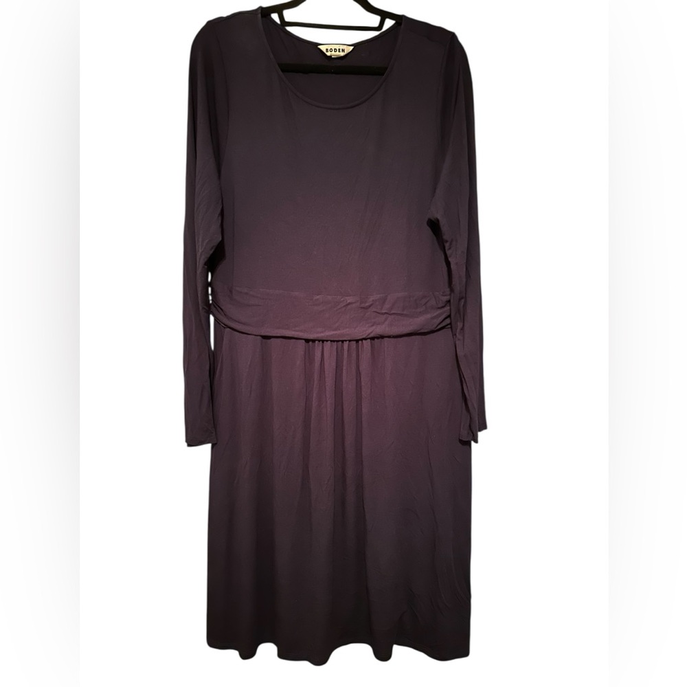 BODEN Women's Long Sleeve Navy Vicose Dress Size w/Pockets US 20-22R